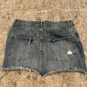 Denim mini skirt